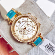  Shop Authentic Michael Kors Parker Gold Dial Two Tone Steel Strap Watch for Women - MK6364 - Luxxuri