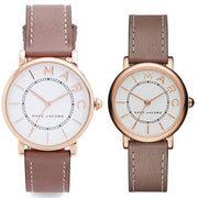  Shop Authentic Marc Jacobs Roxy White Dial Light Brown Leather Strap Watch for Women - MJ1538 - Luxxuri