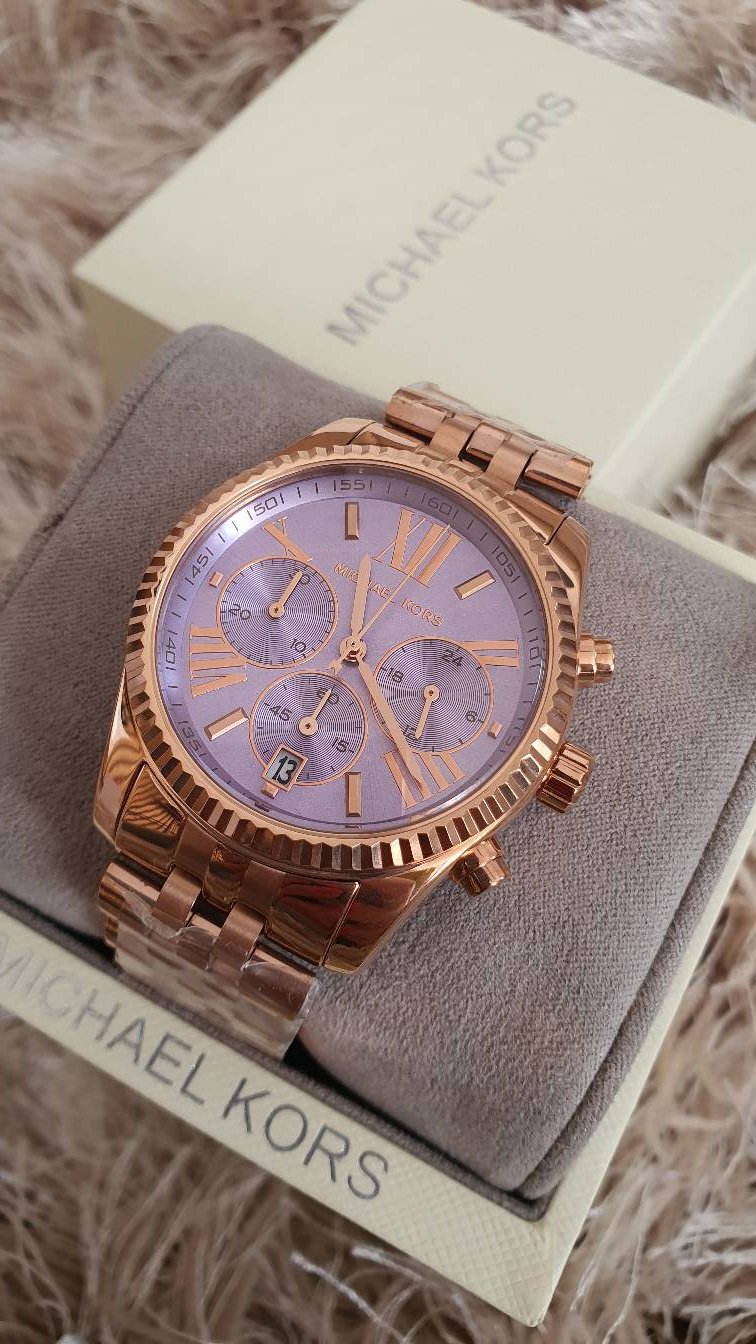  Shop Authentic Michael Kors Lexington Purple Dial Rose Gold Steel Strap Watch For Women - MK6207 - Luxxuri