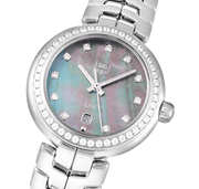  Shop Authentic Tag Heuer Link Trilogy Cameron Diaz Diamonds Mother of Pearl Dial Silver Steel Strap Watch for Women - WAT1419.BA0954 - Luxxuri