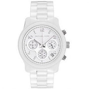  Shop Authentic Michael Kors Runway White Ceramic Dial White Steel Strap Watch for Women - MK5161 - Luxxuri