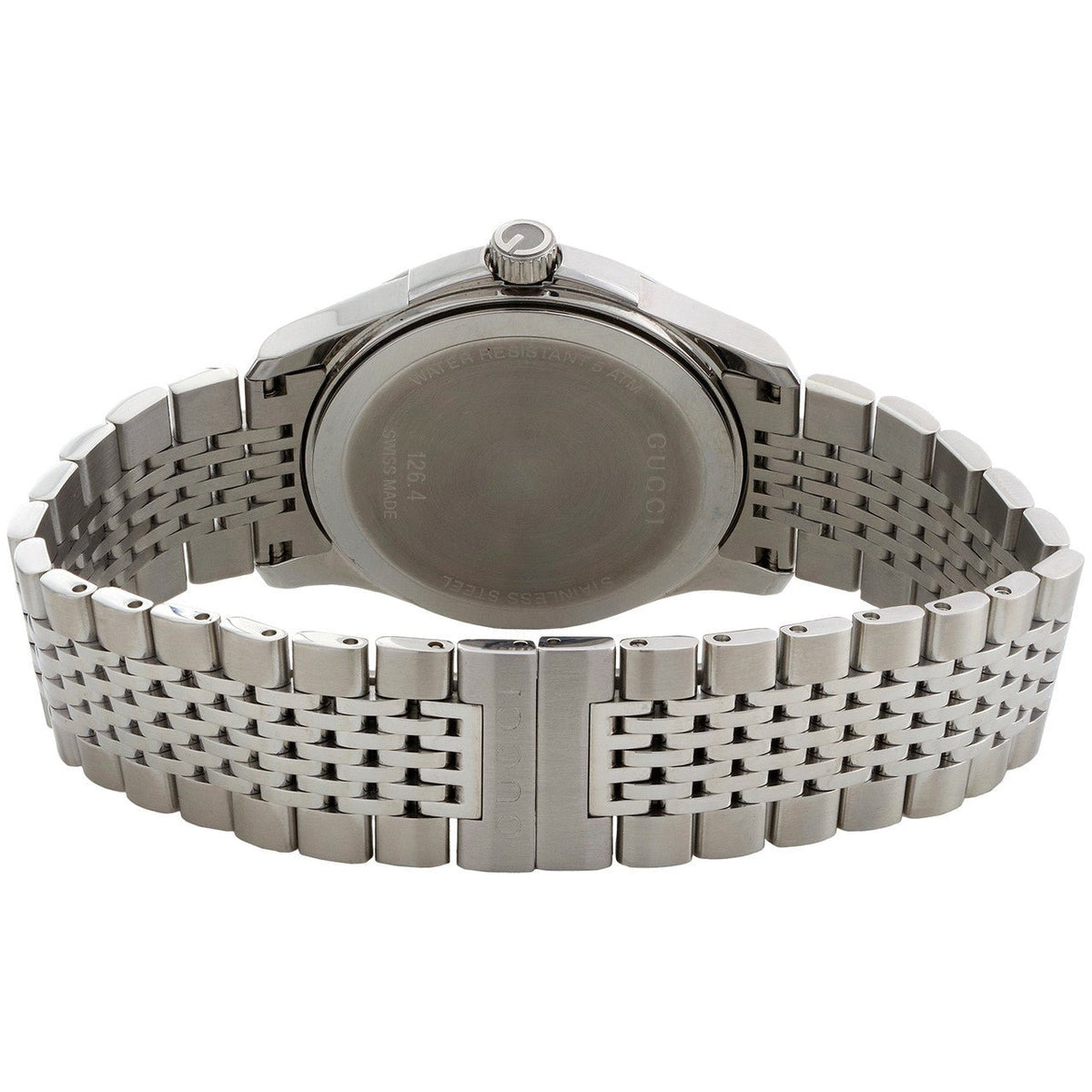  Shop Authentic Gucci G Timeless Brown Dial Silver Steel Strap Watch For Men - YA126406 - Luxxuri