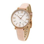  Shop Authentic Fossil Jacqueline White Dial Pink Leather Strap Watch for Women - ES4303 - Luxxuri