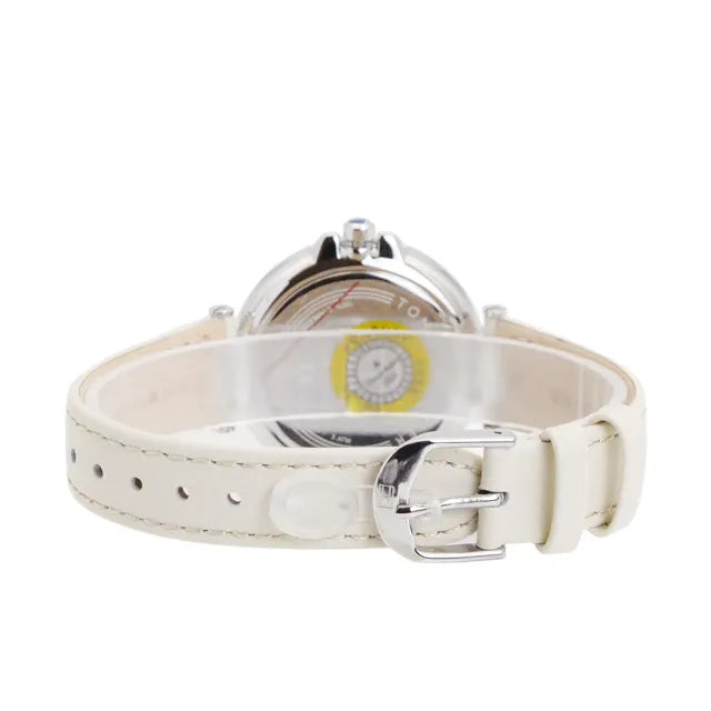  Shop Authentic Tommy Hilfiger Angela Silver Dial Cream Leather Strap Watch for Women - 1782123 - Luxxuri