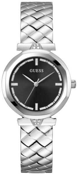  Shop Authentic Guess Rumour Quartz Black Dial Silver Steel Strap Watch For Women - GW0613L1 - Luxxuri