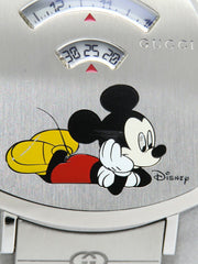  Shop Authentic Gucci Grip x Disney Quartz Silver Dial Silver Steel Strap Unisex Watch - YA157419 - Luxxuri