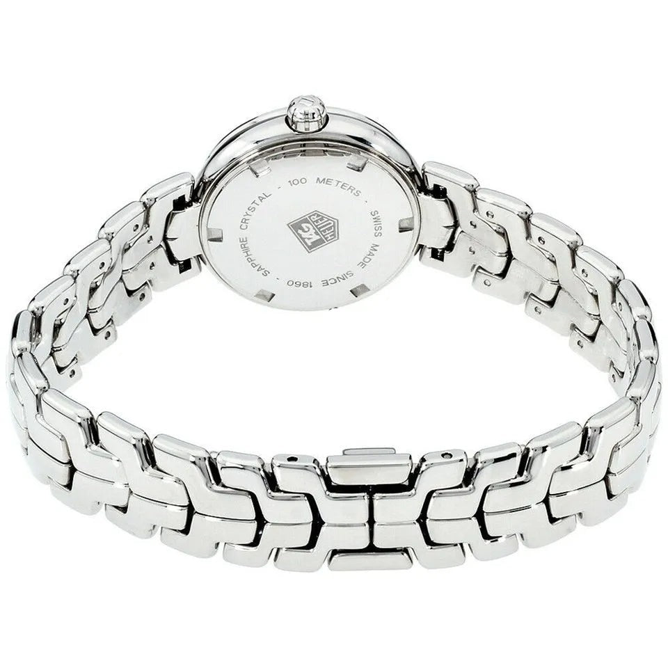  Shop Authentic Tag Heuer Link Trilogy Cameron Diaz Diamonds Mother of Pearl Dial Silver Steel Strap Watch for Women - WAT1419.BA0954 - Luxxuri
