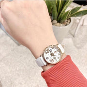  Shop Authentic Marc Jacobs Roxy White Dial White Leather Strap Watch for Women - MJ1607 - Luxxuri
