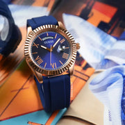 Shop Authentic Guess Connoisseur Blue Dial Blue Silicone Strap Watch For Men - GW0335G2 - Luxxuri