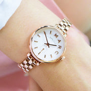  Shop Authentic Marc Jacobs Sally White Dial Rose Gold Steel Strap Watch for Women - MBM8643 - Luxxuri