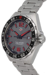  Shop Authentic Tag Heuer Formula 1 Quartz Anthracite Dial Silver Steel Strap Watch for Men - WAZ1018.BA0842 - Luxxuri