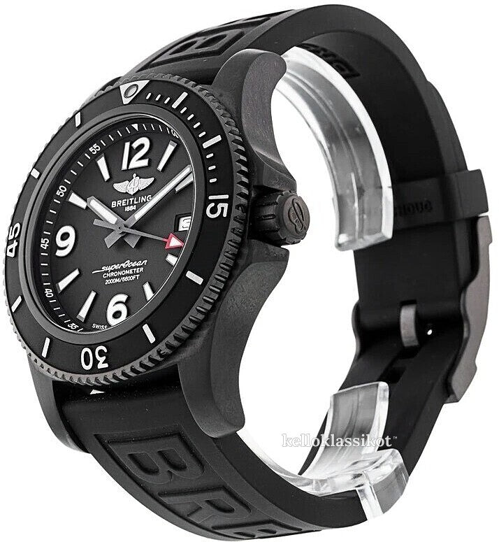  Shop Authentic Breitling Superocean Automatic 46mm Black Dial Black Rubber Strap Watch for Men - M17368B71B1S1 - Luxxuri