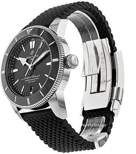  Shop Authentic Breitling Superocean Heritage B20 Automatic 44 Black Dial Black Mesh Bracelet Watch for Men - AB2030121B1S1 - Luxxuri