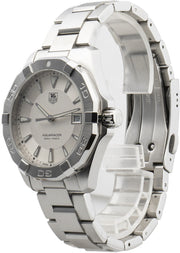  Shop Authentic Tag Heuer Aquaracer Quartz White Dial Silver Steel Strap Watch for Men - WAY1111.BA0928 - Luxxuri