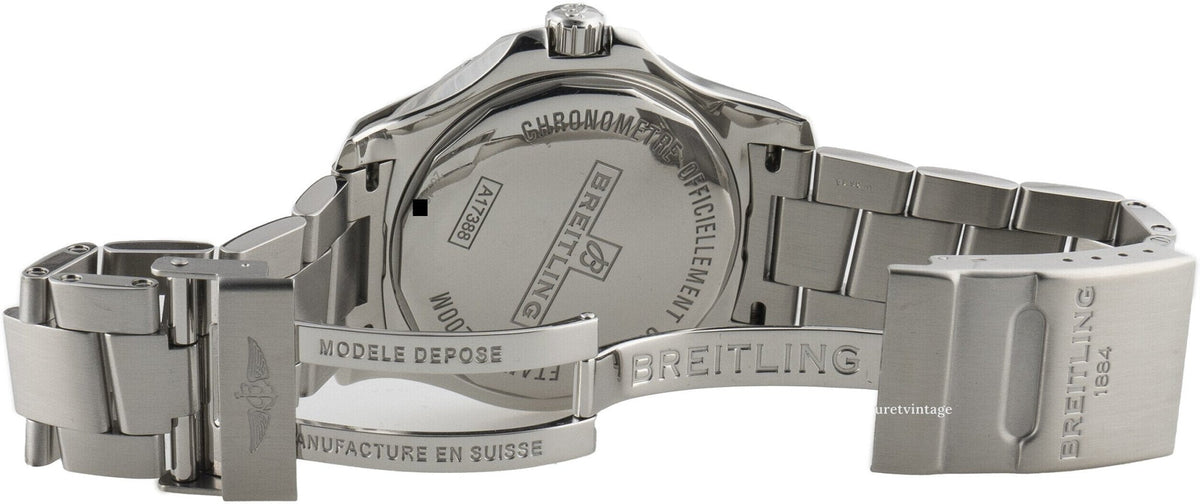 Shop Authentic Breitling Colt Automatic 44mm Blue Dial Silver Steel Strap Mens Watch - A1738811/C906/173A - Luxxuri