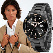  Shop Authentic Maserati Competizione Black Dial Black Steel Strap Watch For Men - R8853100035 - Luxxuri