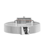  Shop Authentic Armani Exchange Lola Quartz Silver Dial Silver Mesh Strap Watch For Women - AX5800 - Luxxuri