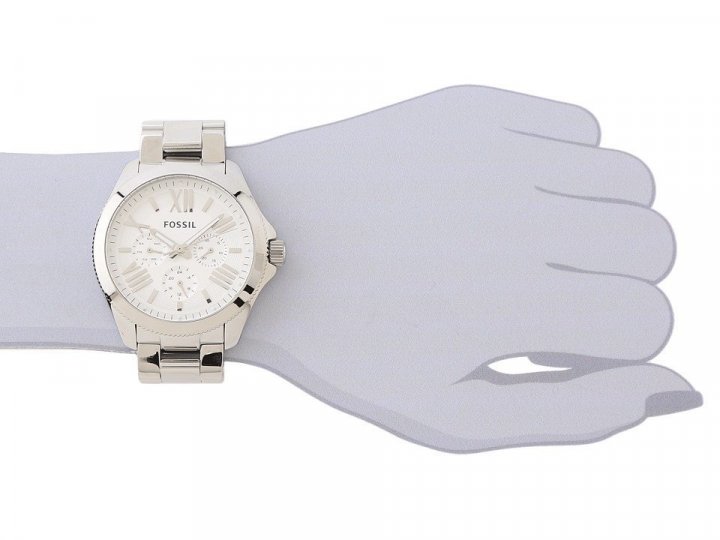  Shop Authentic Fossil Cecile Multifunction Silver Dial Silver Steel Strap Watch for Women - AM4509 - Luxxuri