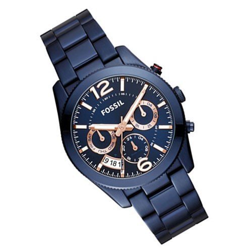  Shop Authentic Fossil Perfect Boyfriend Multifunction Blue Dial Blue Steel Strap Watch for Women - ES4093 - Luxxuri