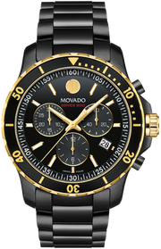  Shop Authentic Movado Series 800 Chronograph Black Dial Black Steel Strap Watch For Men - 2600180 - Luxxuri