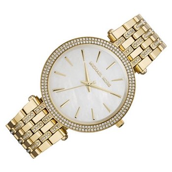  Shop Authentic Michael Kors Darci Mother of Pearl Dial Gold Steel Strap Watch for Women - MK3219 - Luxxuri