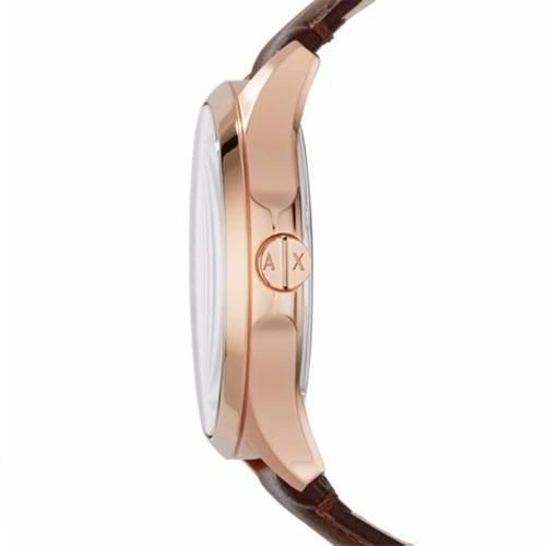  Shop Authentic Armani Exchange Hampton Chronograph Blue Dial Brown Leather Strap Watch For Men - AX2172 - Luxxuri