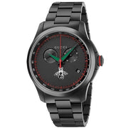  Shop Authentic Gucci G-Timeless Chronograph Black Dial Black Steel Strap Watch For Men - YA126269 - Luxxuri