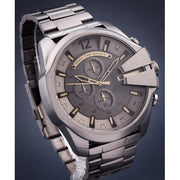  Shop Authentic Diesel Mega Chief Chronograph Grey Dial Grey Steel Strap Watch For Men - DZ4466 - Luxxuri