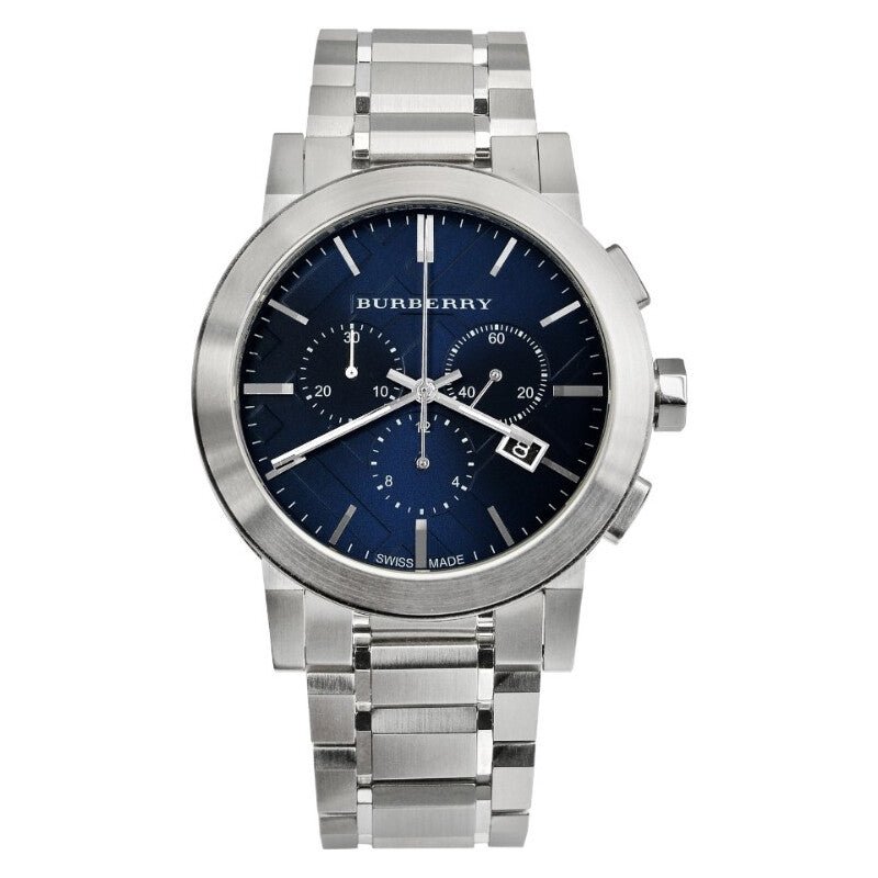  Shop Authentic Burberry The City Blue Dial Silver Steel Strap Watch for Men - BU9363 - Luxxuri