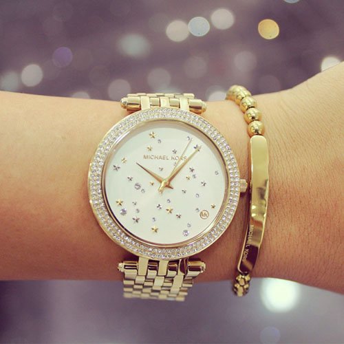  Shop Authentic Michael Kors Darci White Dial Gold Steel Strap Watch for Women - MK3727 - Luxxuri