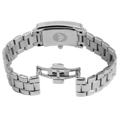  Shop Authentic Emporio Armani Classic Black Dial Silver Stainless Steel Watch For Women - AR0157 - Luxxuri