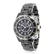  Shop Authentic Chanel J12 Quartz Diamonds Black Dial Black Steel Strap Watch for Women - J12 H1625 - Luxxuri