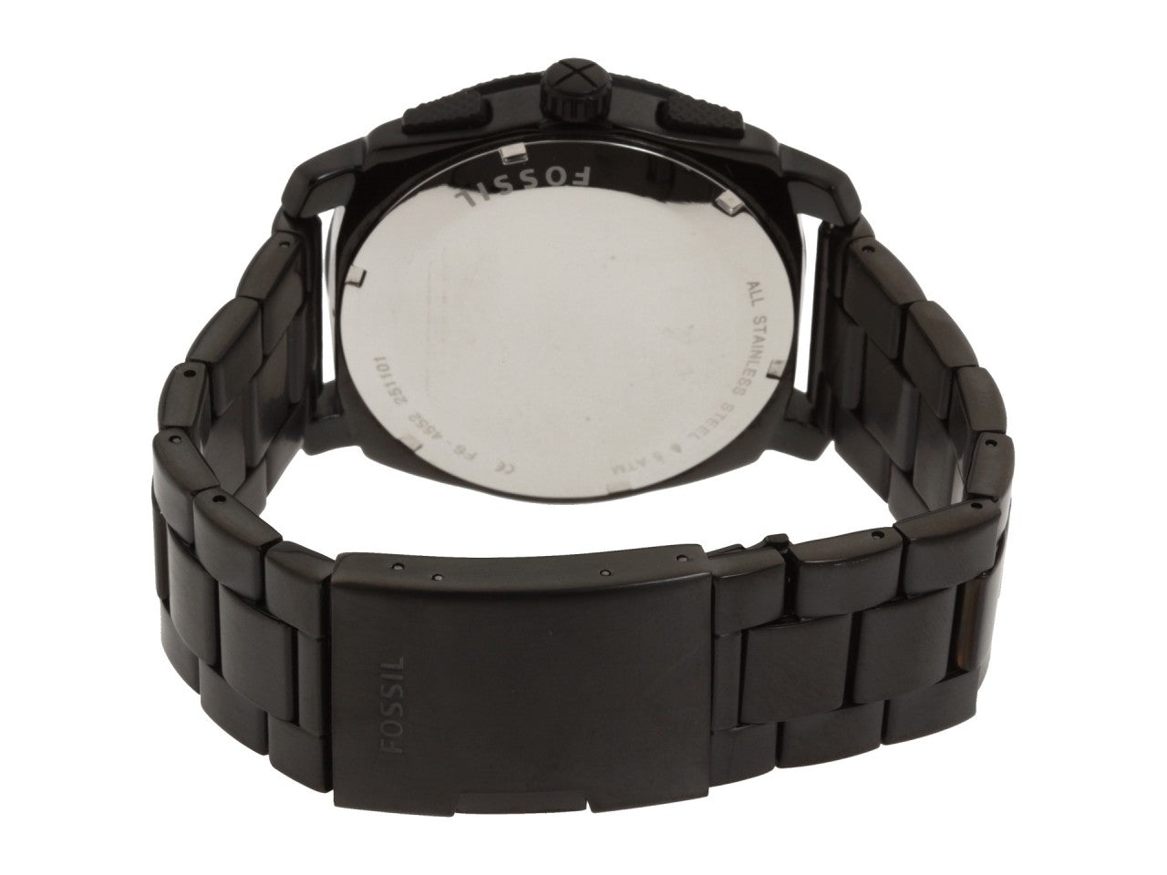 Shop Authentic Fossil Machine Chronograph Black Dial Black Steel Strap Watch for Men - FS4552 - Luxxuri