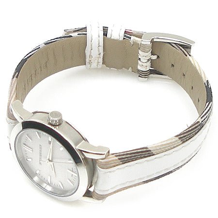  Shop Authentic Burberry Heritage Nova Heritage White Dial Leather Strap Watch for Women - BU1395 - Luxxuri