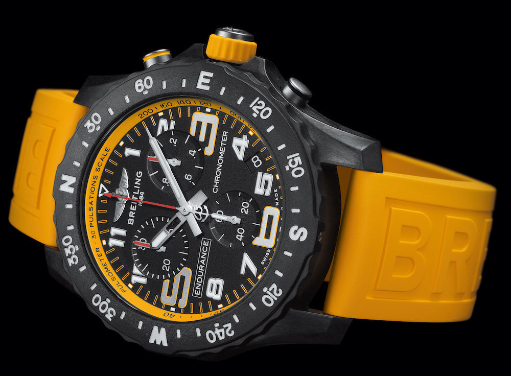  Shop Authentic Breitling Endurance Pro Black Dial Yellow Rubber Strap Watch for Men - X82310A41B1S1 - Luxxuri