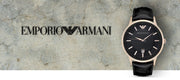  Shop Authentic Emporio Armani Renato Quartz Black Dial Black Leather Strap Watch For Men - AR2425 - Luxxuri