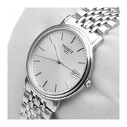  Shop Authentic Tissot T Classic Desire White Dial Silver Steel Strap Watch for Women - T52.1.281.31 - Luxxuri