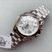  Shop Authentic Michael Kors Bradshaw Silver Dial Silver Steel Strap Watch for Men - MK5535 - Luxxuri