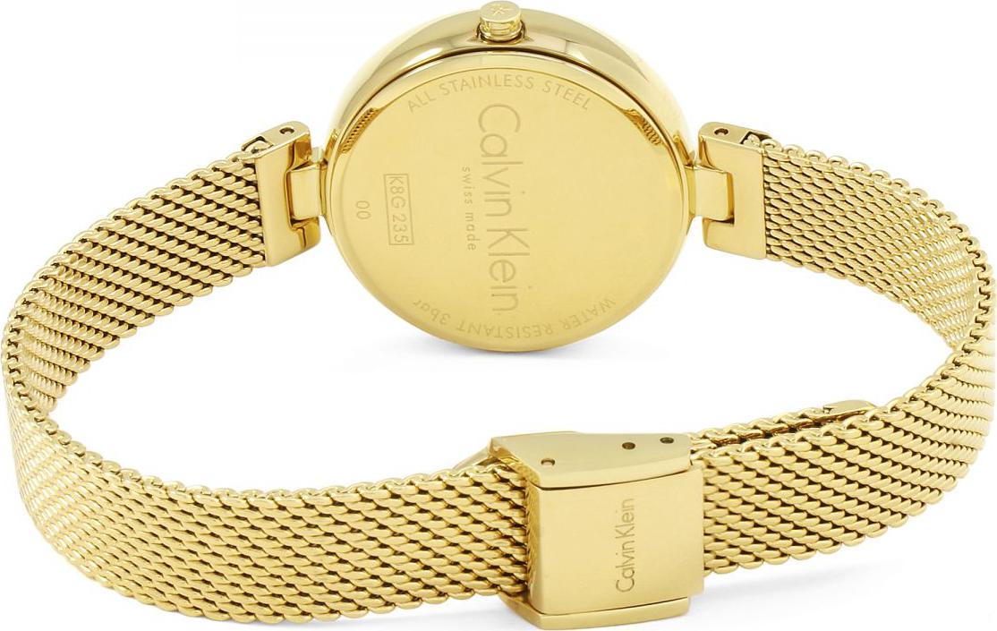  Shop Authentic Calvin Klein Authentic White Dial Rose Gold Mesh Bracelet Watch for Women - K8G23526 - Luxxuri