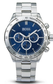  Shop Authentic Hugo Boss Ikon Blue Dial Silver Steel Strap Watch for Men - 1512963 - Luxxuri