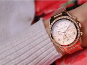  Shop Authentic Michael Kors Blair Rose Gold Dial Rose Gold Steel Strap Watch for Women - MK5263 - Luxxuri