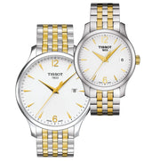  Shop Authentic Tissot T Classic Tradition White Dial Two Tone Mesh Bracelet Watch For Men - T063.610.22.037.00 - Luxxuri