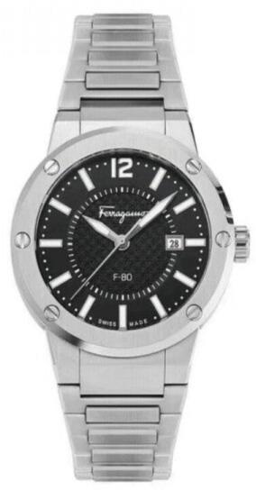  Shop Authentic Salvatore Ferragamo 1927 Chrono Black Dial Silver Steel Strap Watch for Men - SFHY02925 - Luxxuri
