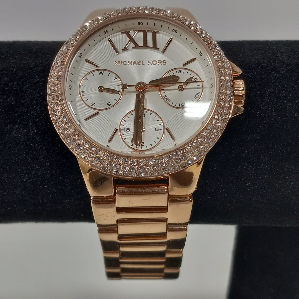  Shop Authentic Michael Kors Camille Multifunction White Dial Rose Gold Steel Strap Watch For Women - MK6845 - Luxxuri