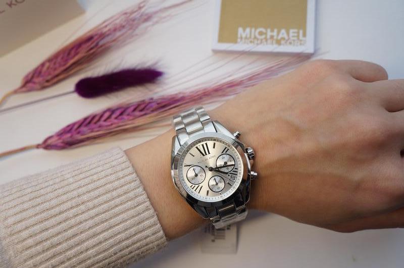  Shop Authentic Michael Kors Bradshaw  Chronograph Silver Dial Silver Steel Strap Watch for Women - MK6174 - Luxxuri