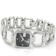  Shop Authentic Gucci G Diamonds Black Dial Silver Steel Strap Watch For Women - YA125509 - Luxxuri