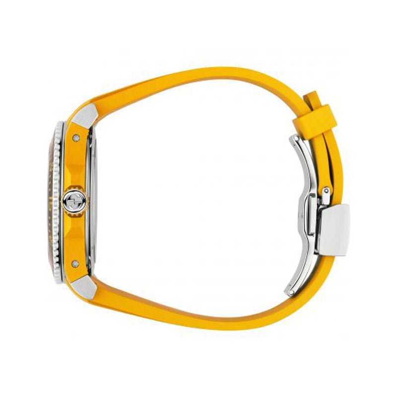  Shop Authentic Gucci Dive Tiger Yellow Dial Yellow Rubber Strap Watch For Men - YA136317 - Luxxuri