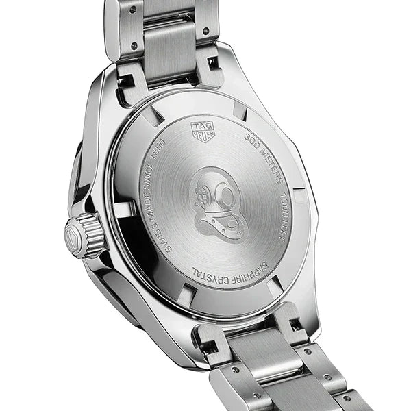  Shop Authentic Tag Heuer Aquaracer Quartz Diamonds Blue Dial Silver Steel Strap Watch for Women - WAY131N.BA0748 - Luxxuri
