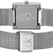  Shop Authentic Calvin Klein Mark Silver Dial Silver Mesh Bracelet Watch for Women - K3R23126 - Luxxuri