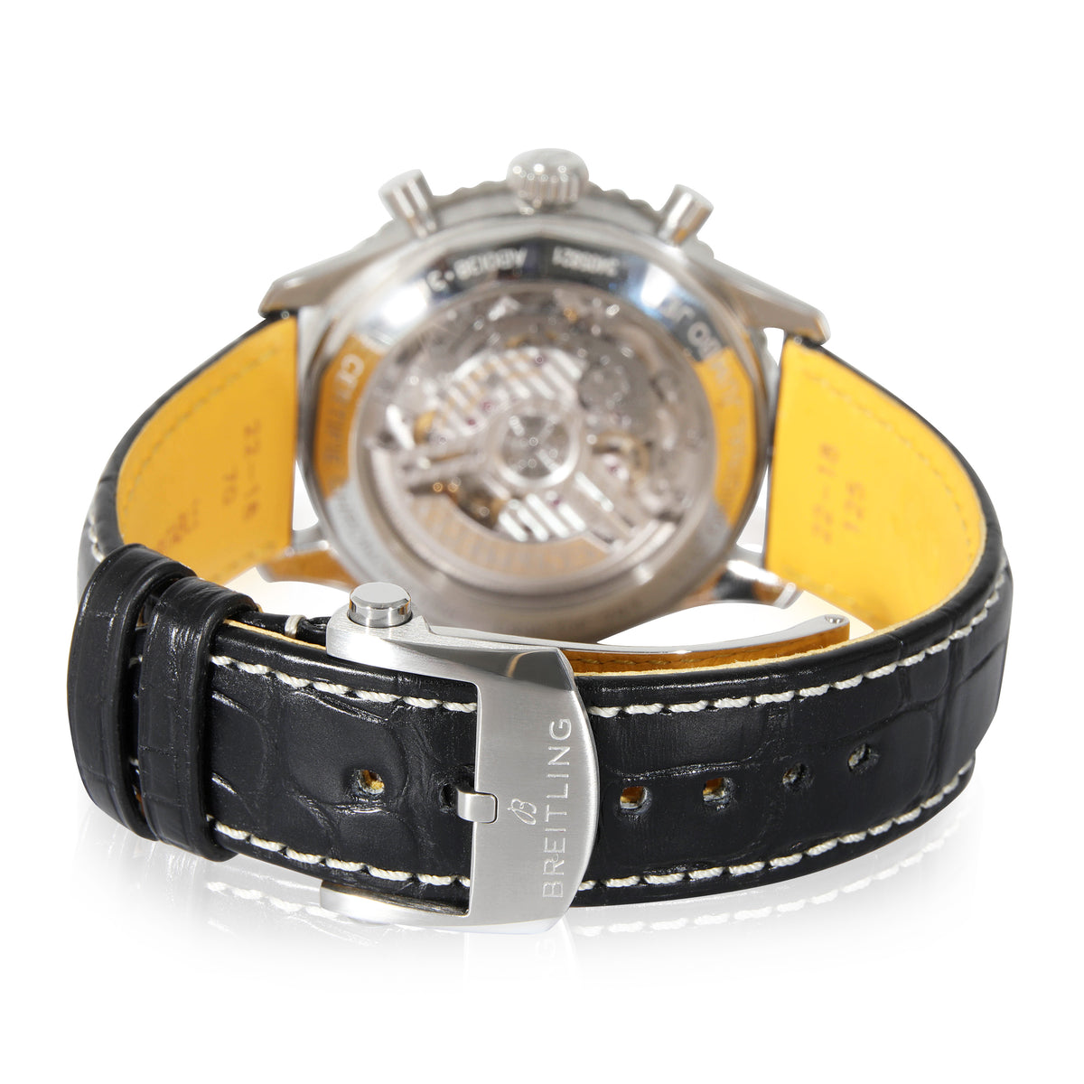  Shop Authentic Breitling Navitimer B01 Chronograph 43 Boeing 747 White Dial Black Leather Strap Watch for Men - AB01383B1G1P1 - Luxxuri